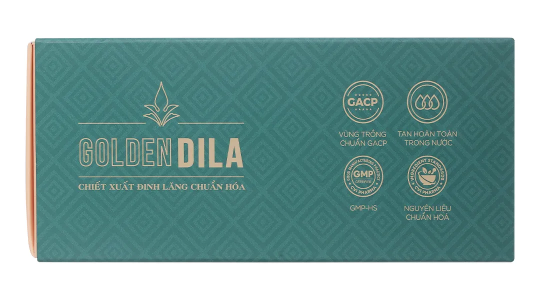 Thực phẩm bảo vệ sức khỏe Golden Dila hộp 20 gói 4