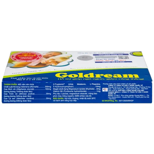 Thực phẩm bảo vệ sức khỏe Goldream (20 viên) 5