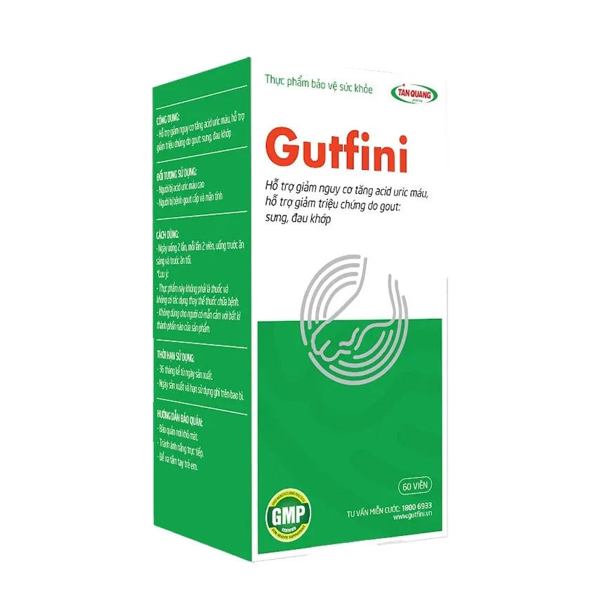 Thực phẩm bảo vệ sức khỏe Gutfini (Hộp 20 viên)