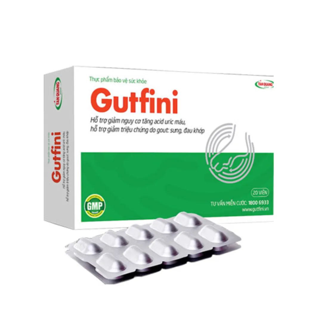 Thực phẩm bảo vệ sức khỏe Gutfini (Hộp 20 viên)