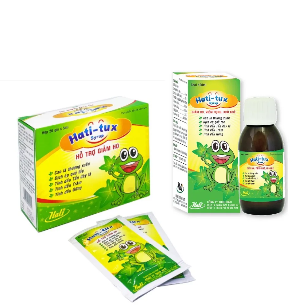 Thực phẩm bảo vệ sức khỏe Hati-tux Syrup (100ml) 2