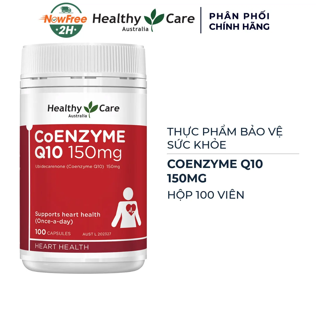 Thực Phẩm Bảo Vệ Sức Khỏe Healthy Care Coenzyme Q10 150mg Capsules 2