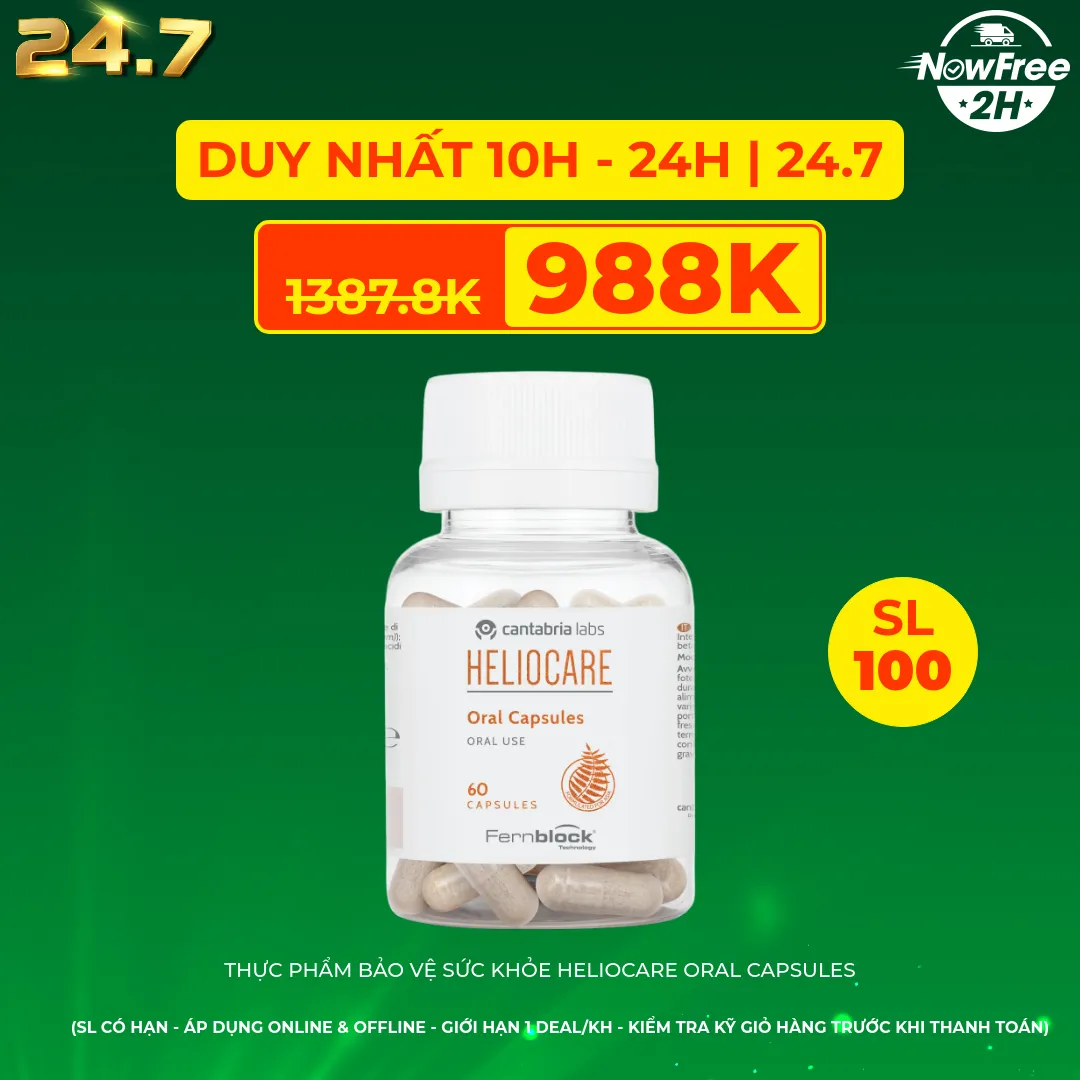 Thực Phẩm Bảo Vệ Sức Khỏe Heliocare Oral Capsules