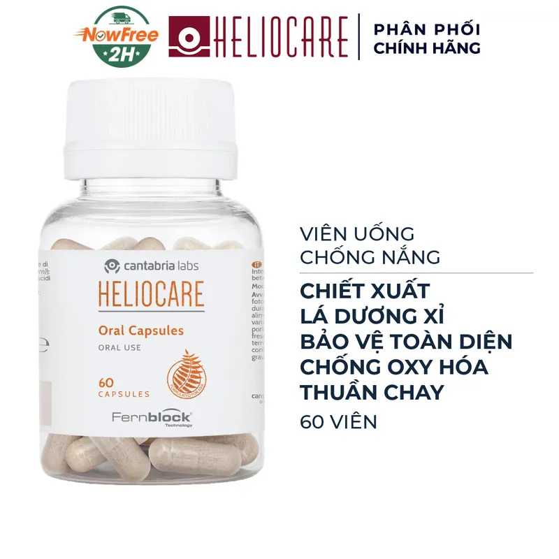 Thực Phẩm Bảo Vệ Sức Khỏe Heliocare Oral Capsules 2