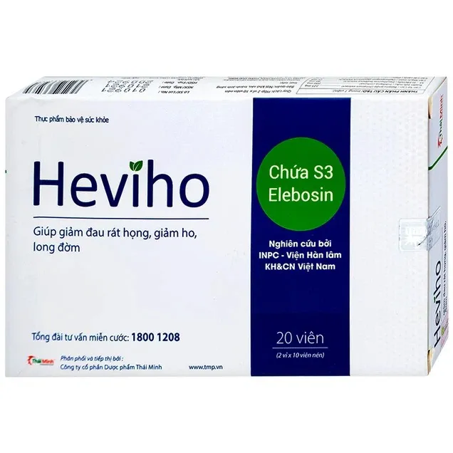 Viên uống Heviho (2 Vỉ x 10 Viên) hỗ trợ giảm ho và long đờm