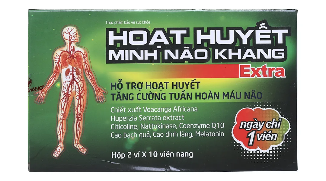 Thực phẩm bảo vệ sức khỏe Hoạt Huyết Minh Não Khang Extra 3