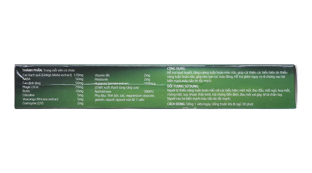 Thực phẩm bảo vệ sức khỏe Hoạt Huyết Minh Não Khang Extra 4