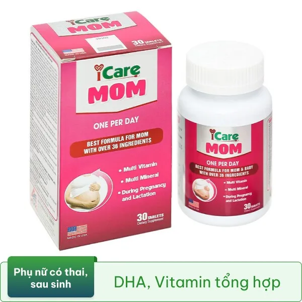 Thực phẩm bảo vệ sức khỏe Icare Mom hộp 30 viên