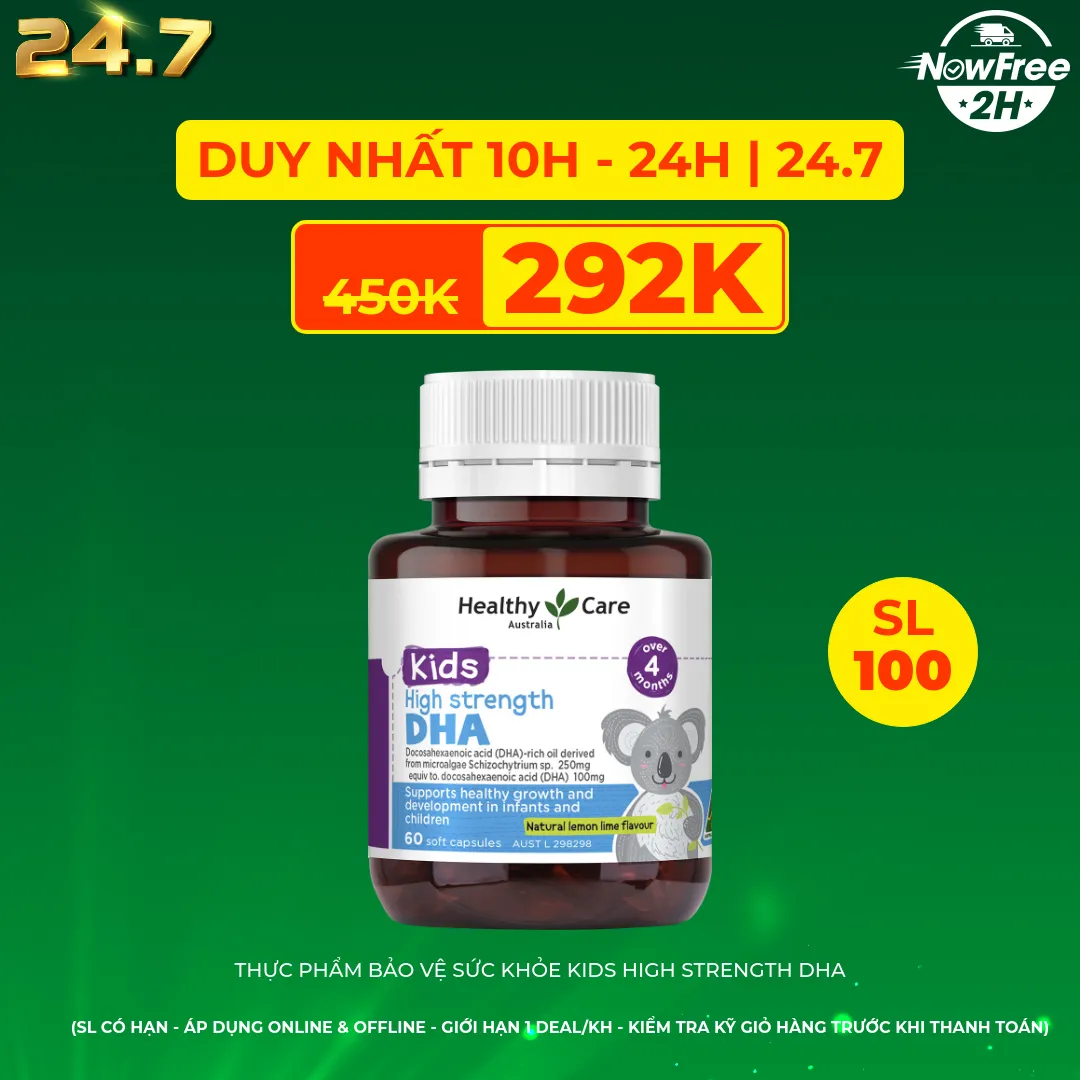 Thực Phẩm Bảo Vệ Sức Khỏe Kids High Strength DHA