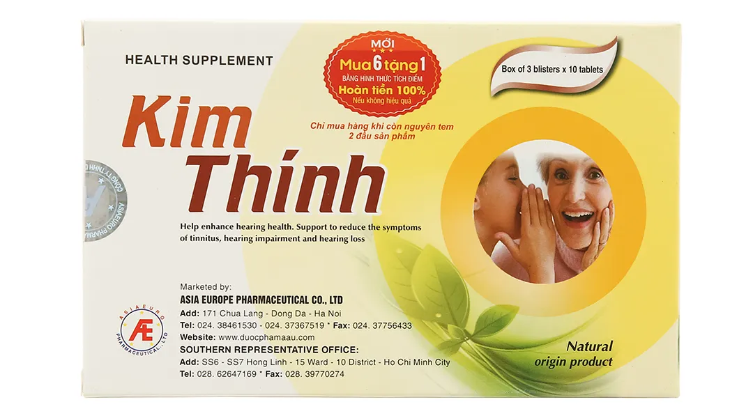 Thực phẩm bảo vệ sức khỏe Kim Thính (30 viên) 3