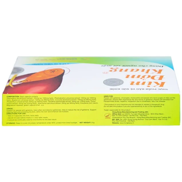 Thực phẩm bảo vệ sức khỏe Kim Đởm Khang (30 Viên) 5