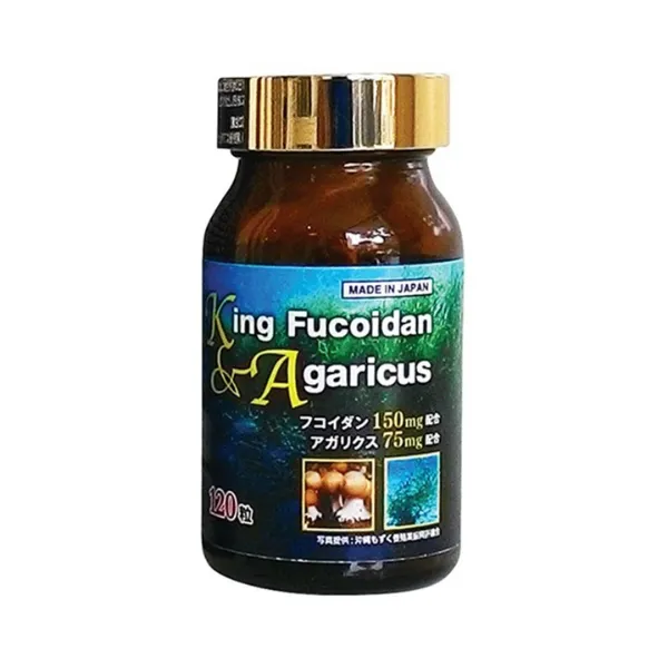 Thực Phẩm Bảo Vệ Sức Khỏe King Fucoidan & Agaricus - Hộp 120 viên 2
