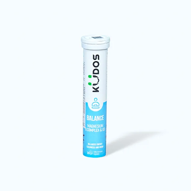 Thực phẩm bảo vệ sức khỏe Kudos Balance Magnesium, B Complex & D3 (tuýp 20 viên)