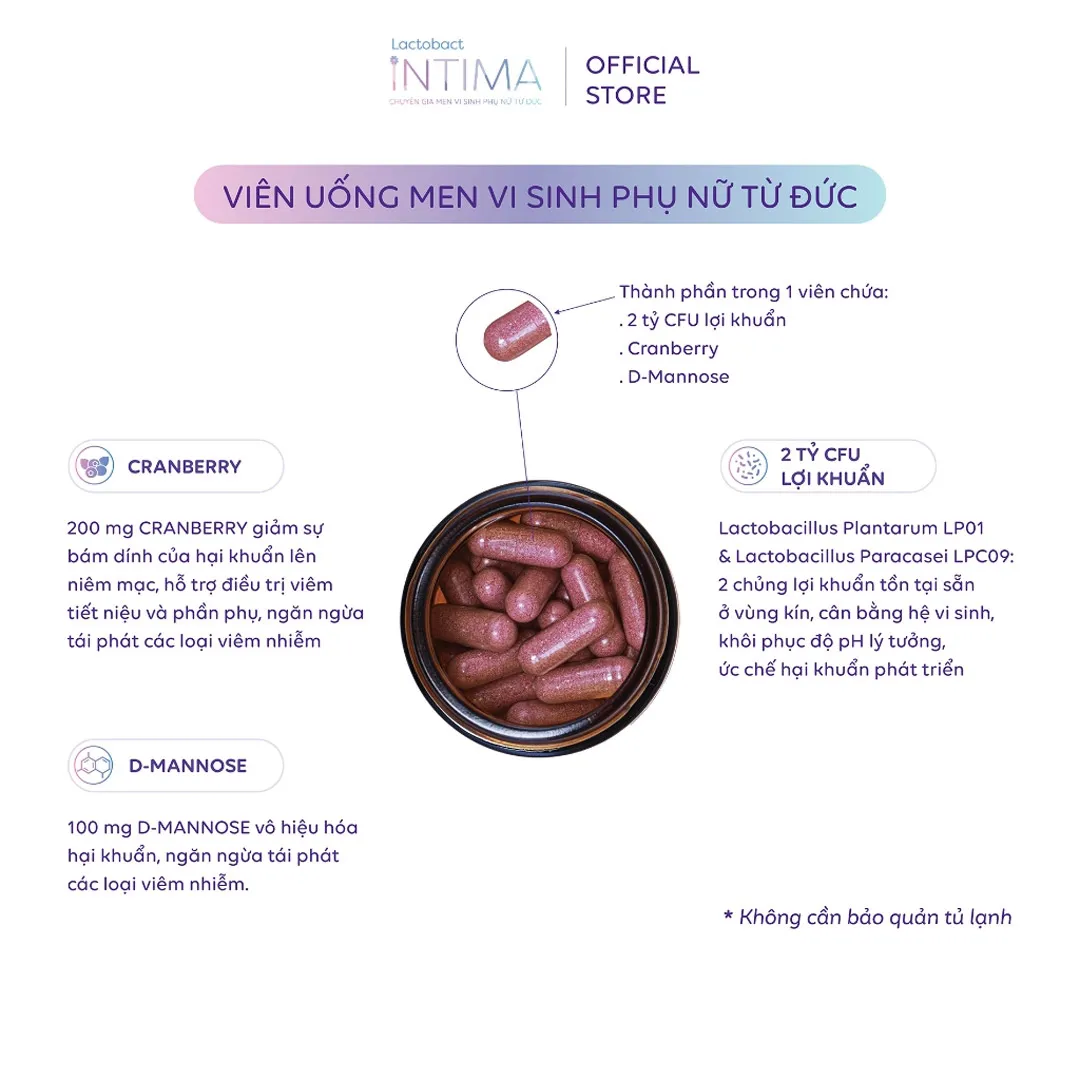 Thực Phẩm Bảo Vệ Sức Khỏe Lactobact Intima 3