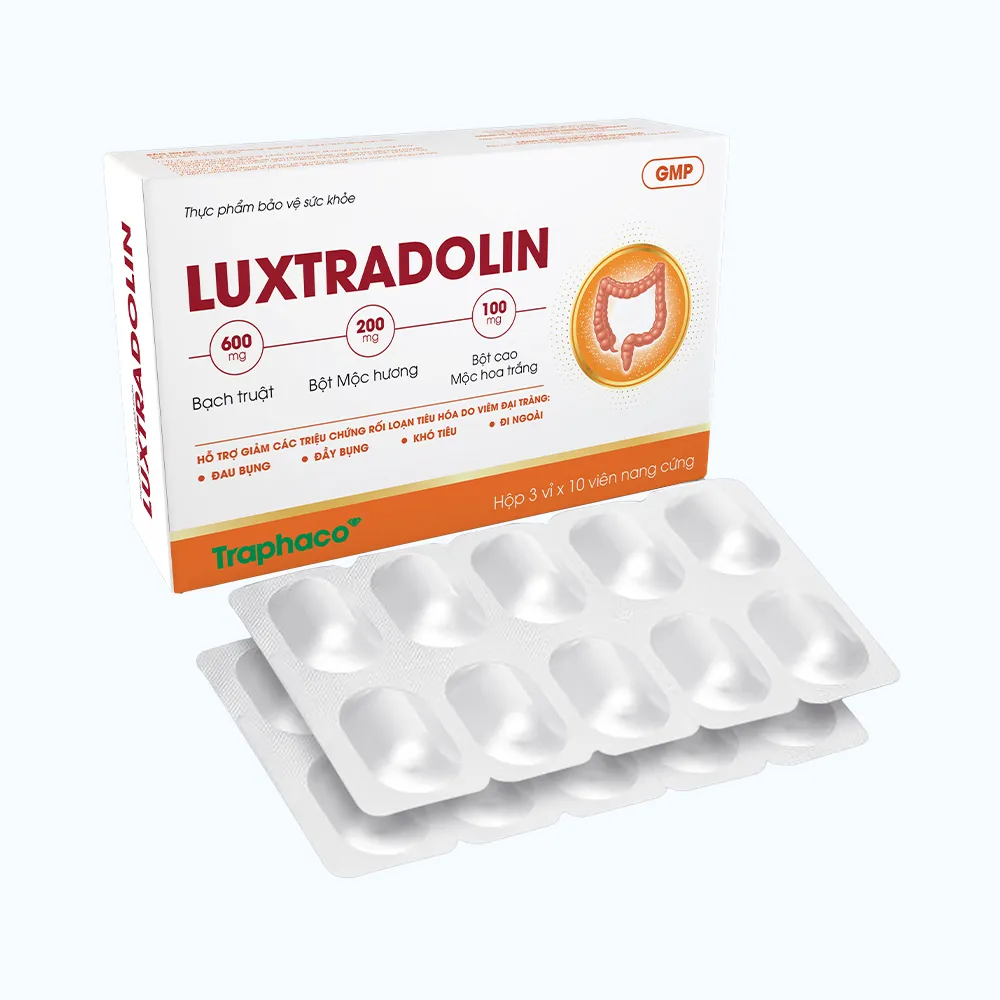 Thực Phẩm Bảo Vệ Sức Khỏe LUXTRADOLIN Hỗ Trợ Giảm Các Triệu Chứng Rối Loạn Tiêu Hóa 2