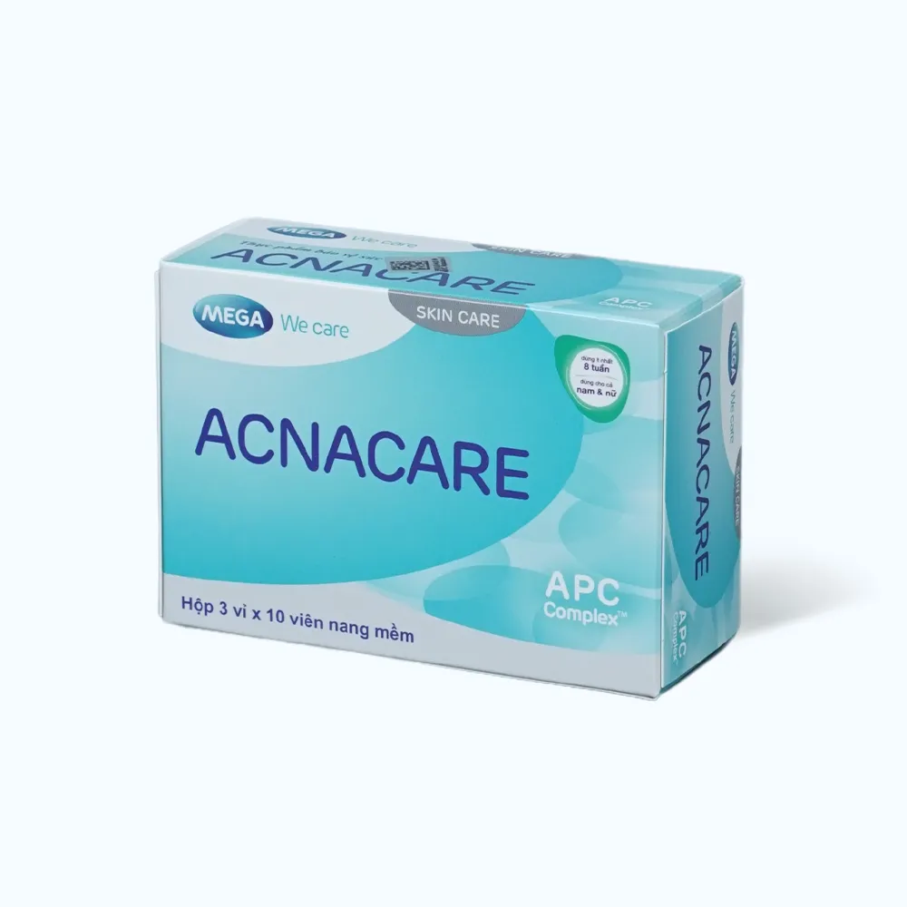 Thực phẩm bảo vệ sức khỏe MGWC Acnacare (Hộp 30 viên) hỗ trợ giảm mụn, đẹp da 3