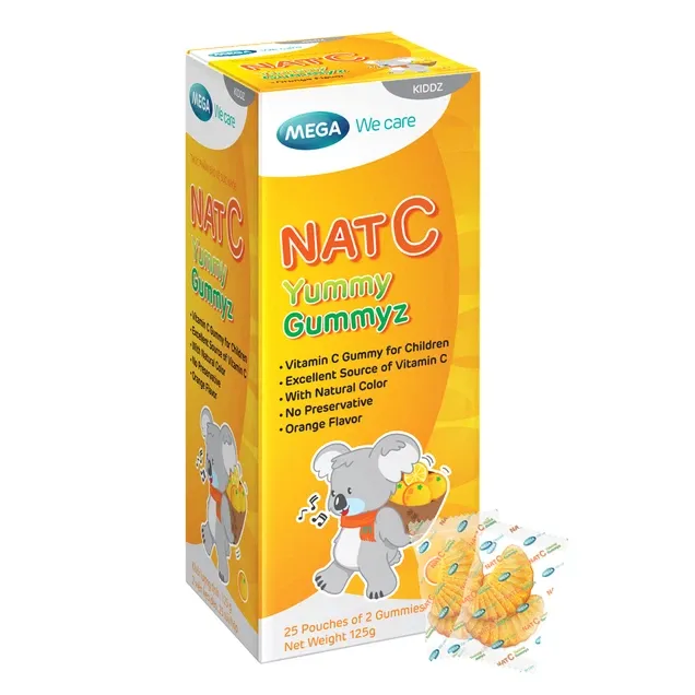 Thực phẩm bảo vệ sức khỏe Nat C Yummy Gummyz - Tăng cường sức đề kháng (25 túi)