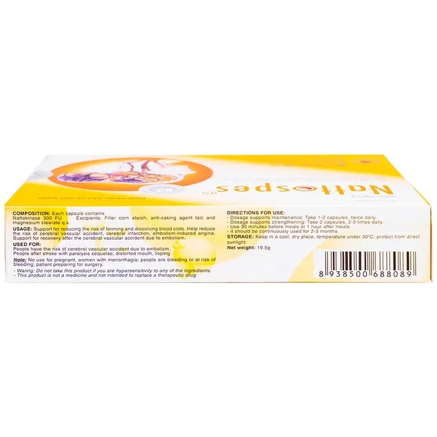 Thực phẩm bảo vệ sức khỏe Nattospes (30 viên) 4