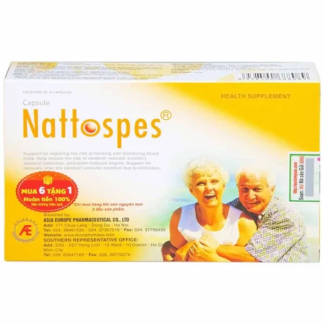 Thực phẩm bảo vệ sức khỏe Nattospes (30 viên) 6