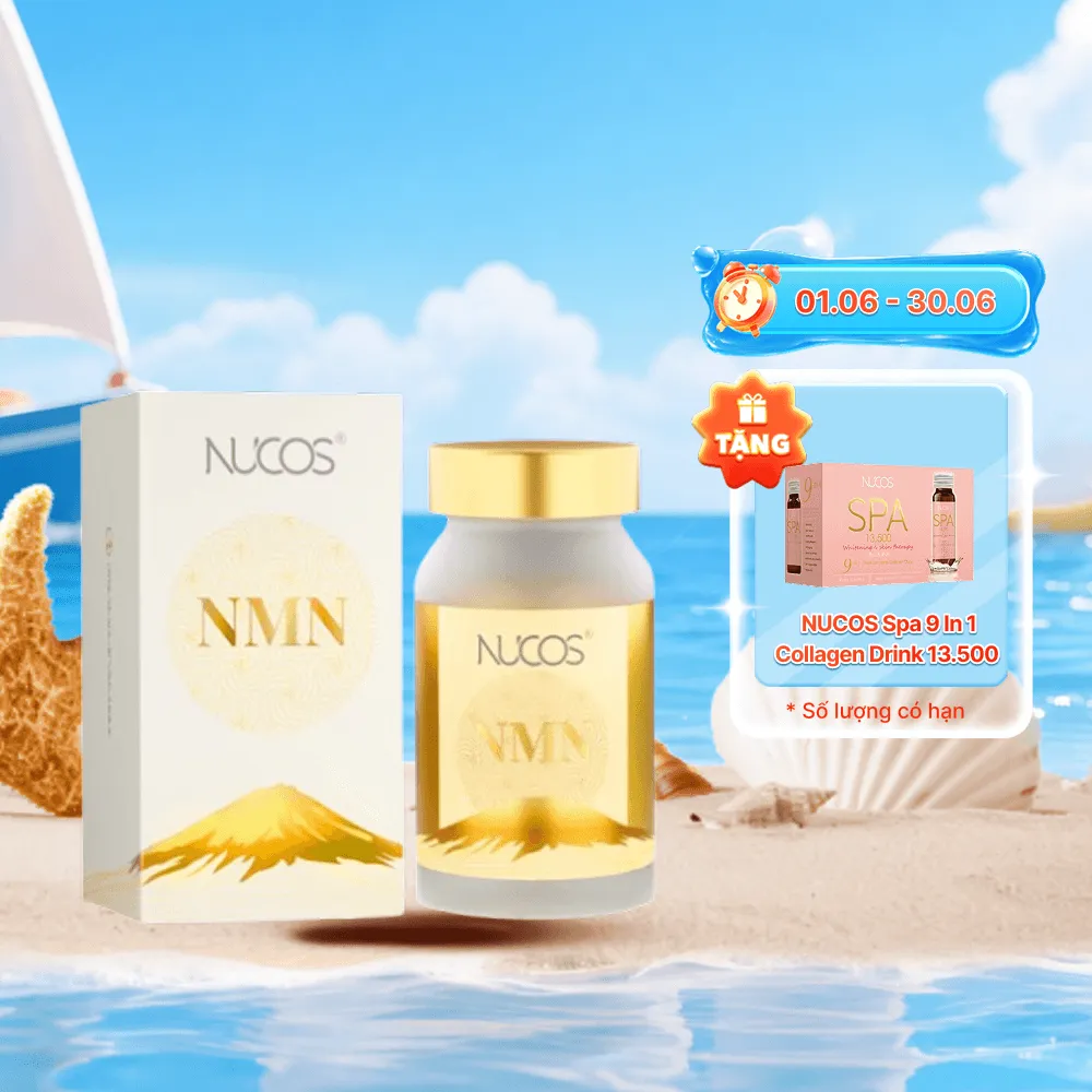 Thực Phẩm Bảo Vệ Sức Khỏe Nucos NMN (Hộp 60 viên)