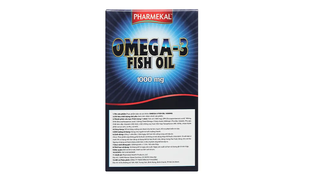 Thực phẩm bảo vệ sức khỏe Omega 3 Fish Oil 3