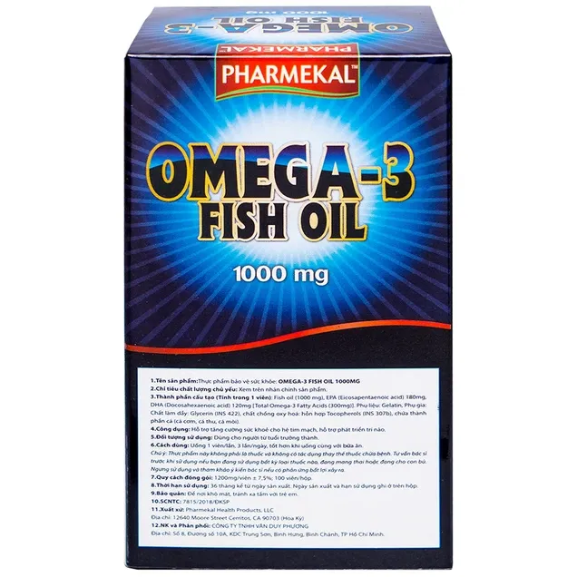 Thực phẩm bảo vệ sức khỏe Omega-3 Fish Oil 1000mg (100 viên) 6