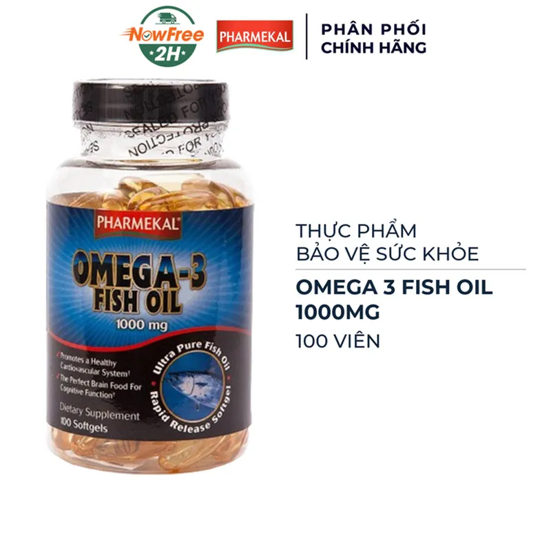 Thực phẩm bảo vệ sức khỏe Omega-3 Fish Oil 1000mg (100 viên)