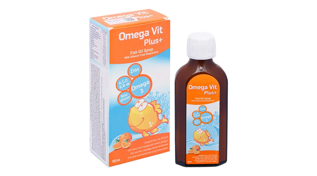 Thực phẩm bảo vệ sức khỏe Omega Vit Plus chai 100Ml 2