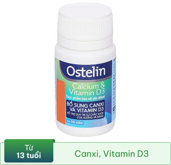 Thực phẩm bảo vệ sức khoẻ: Ostelin Calcium & Vitamin D3