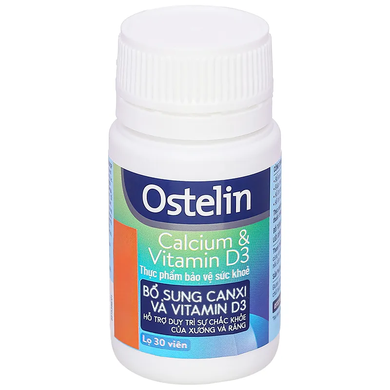 Thực phẩm bảo vệ sức khoẻ: Ostelin Calcium & Vitamin D3 2