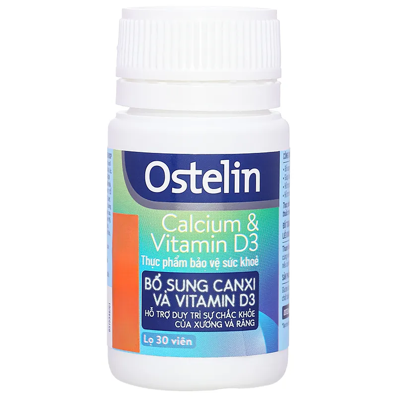 Thực phẩm bảo vệ sức khoẻ: Ostelin Calcium & Vitamin D3 3