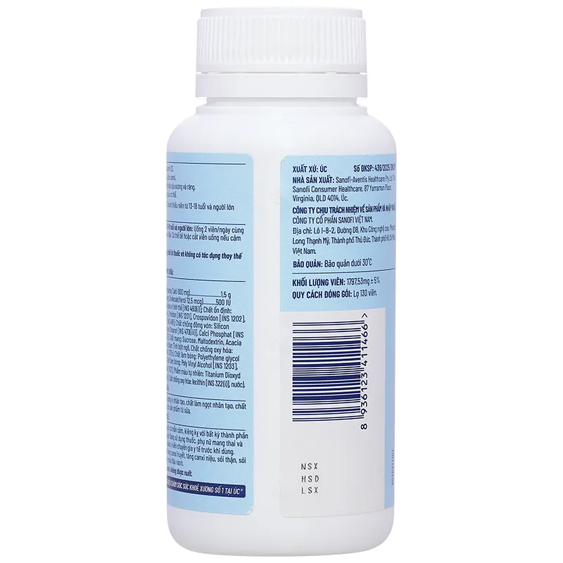 Thực phẩm bảo vệ sức khoẻ: Ostelin Calcium & Vitamin D3 11