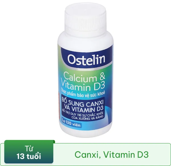 Thực phẩm bảo vệ sức khoẻ: Ostelin Calcium & Vitamin D3