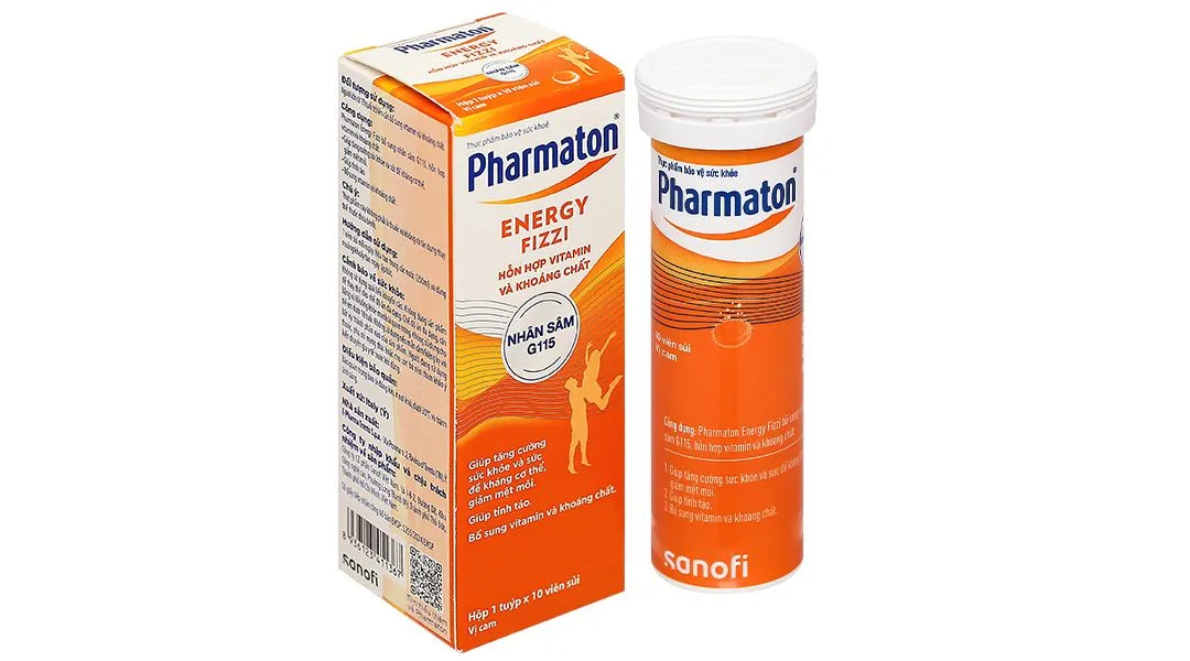 Thực phẩm bảo vệ sức khỏe Pharmaton Energy Fizzi hộp 1 tuýp x 10 viên sủi 2