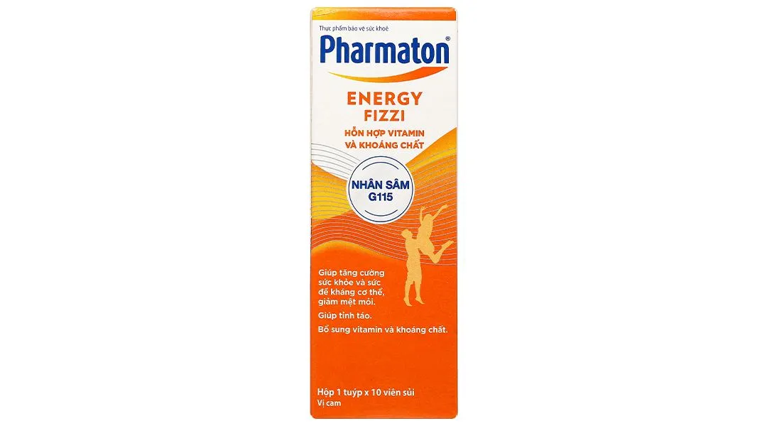Thực phẩm bảo vệ sức khỏe Pharmaton Energy Fizzi hộp 1 tuýp x 10 viên sủi 3