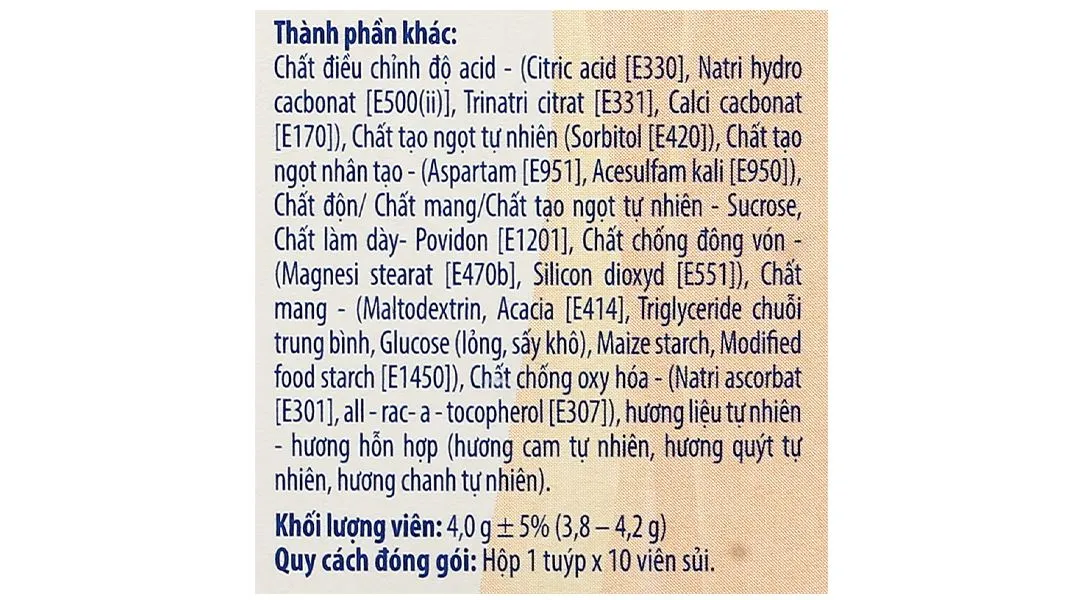 Thực phẩm bảo vệ sức khỏe Pharmaton Energy Fizzi hộp 1 tuýp x 10 viên sủi 8