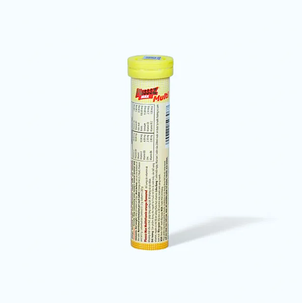Thực phẩm bảo vệ sức khỏe Plusssz Max Multivitamin Bổ sung vitamin và khoáng chất (Tuýp 20 viên) 4