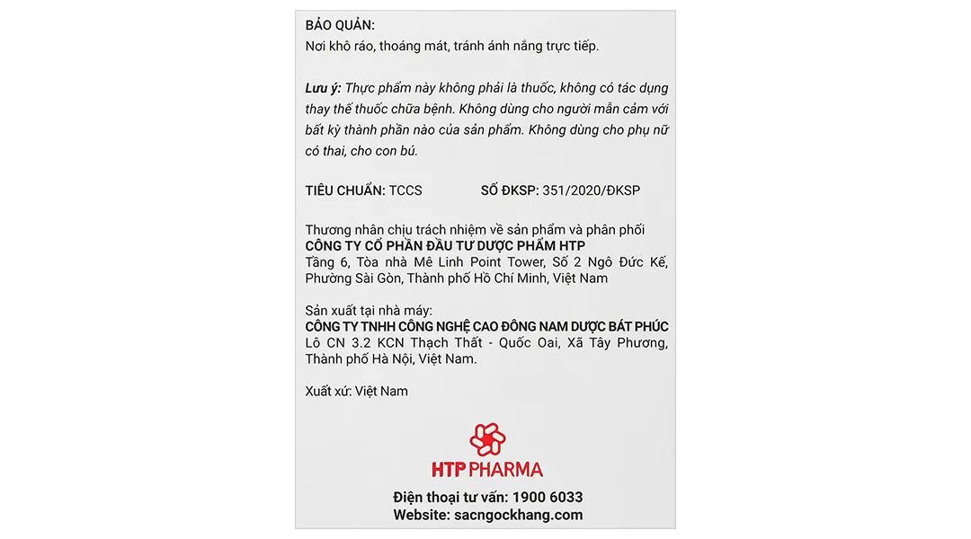 Thực phẩm bảo vệ sức khoẻ: Sắc Ngọc Khang 17