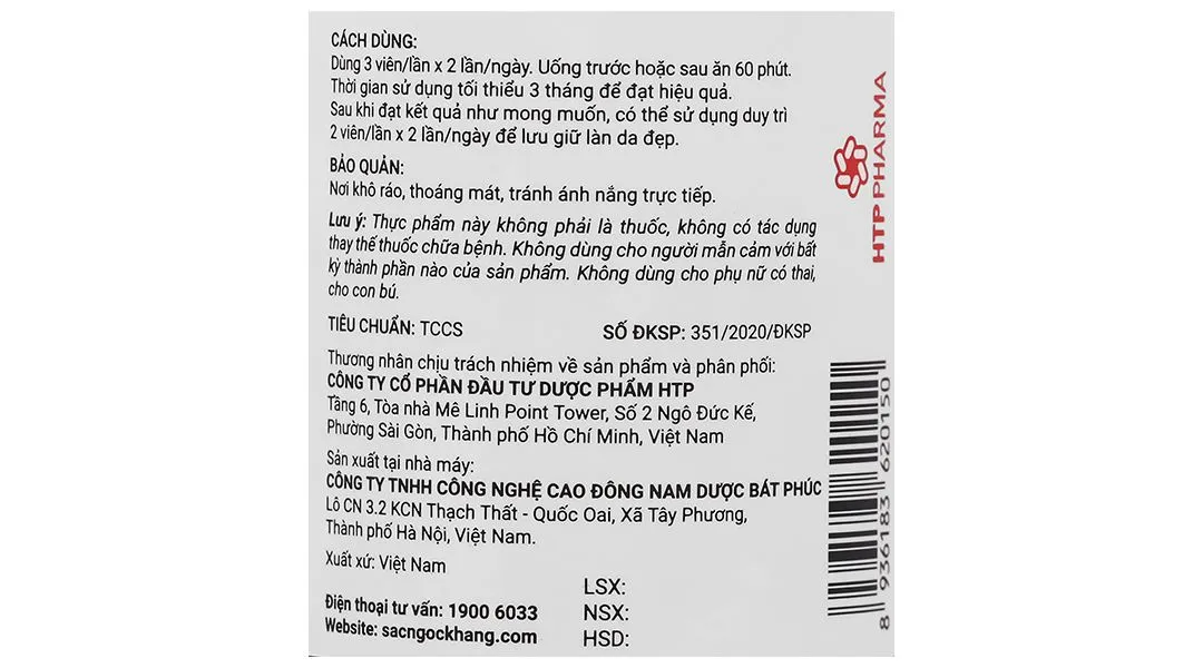 Thực phẩm bảo vệ sức khoẻ: Sắc Ngọc Khang 18