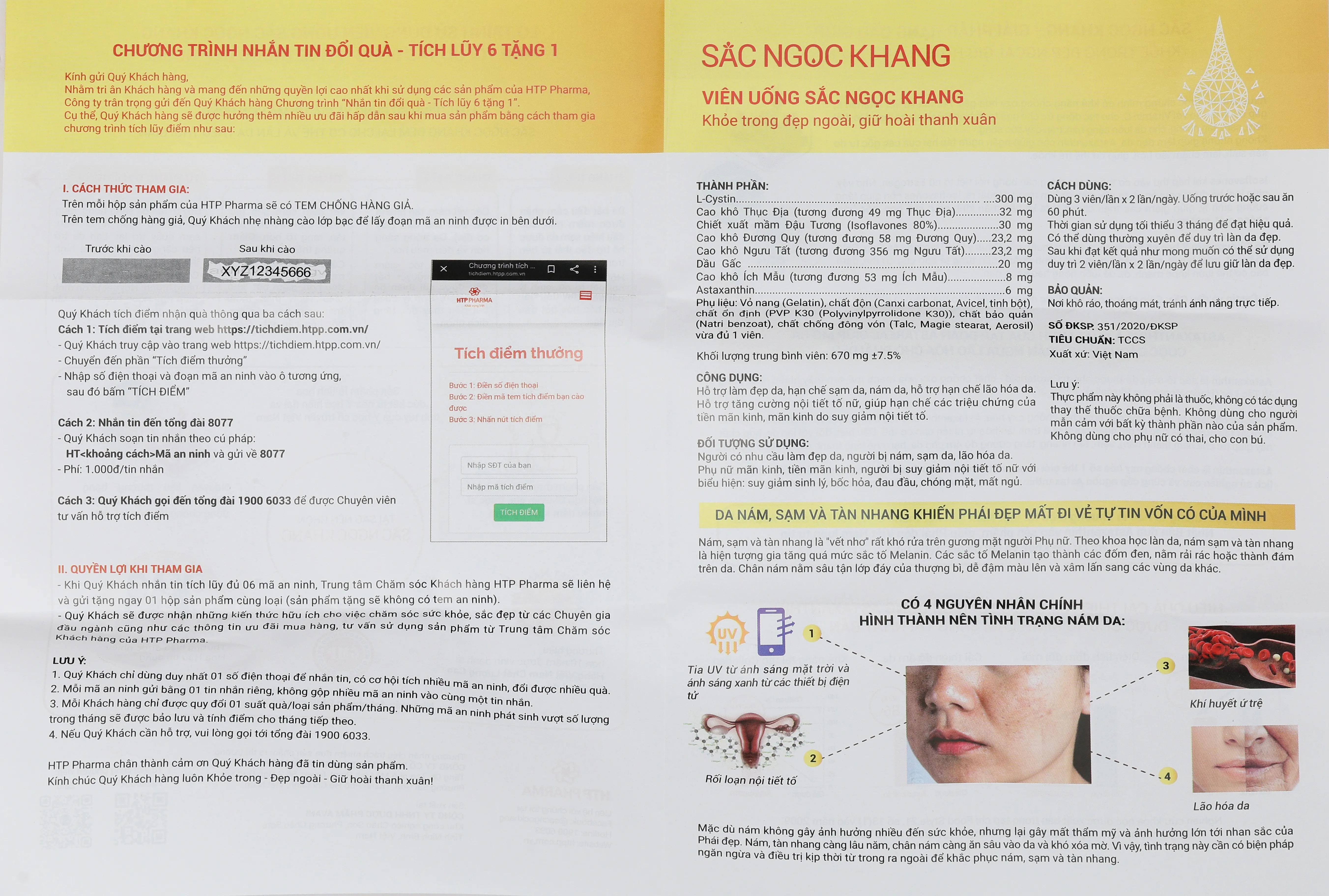 Thực phẩm bảo vệ sức khoẻ: Sắc Ngọc Khang 49