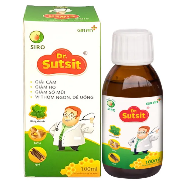 Thực phẩm bảo vệ sức khỏe siro Dr.Sutsit - Hỗ trợ giải cảm, giảm ho (100ml) 2