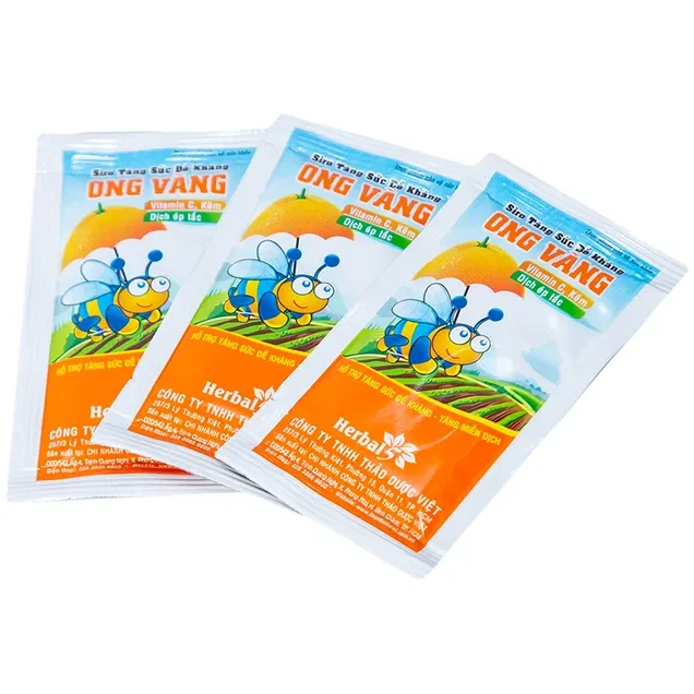 Thực phẩm bảo vệ sức khỏe siro tăng sức đề kháng Ong Vàng (hộp 30 gói) 2