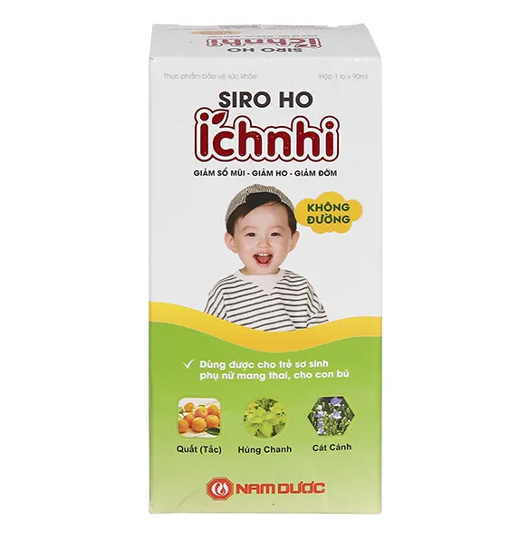 Thực phẩm bảo vệ sức khỏe siro ho - cảm Ích Nhi (90ml) 2