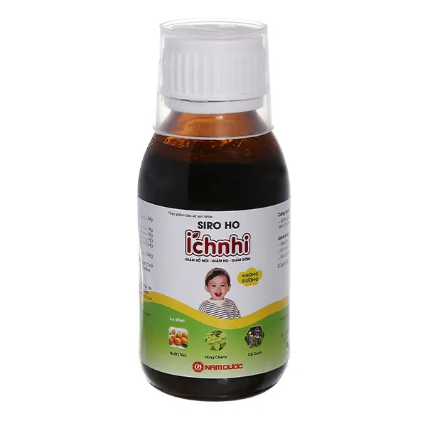 Thực phẩm bảo vệ sức khỏe siro ho - cảm Ích Nhi (90ml) 5