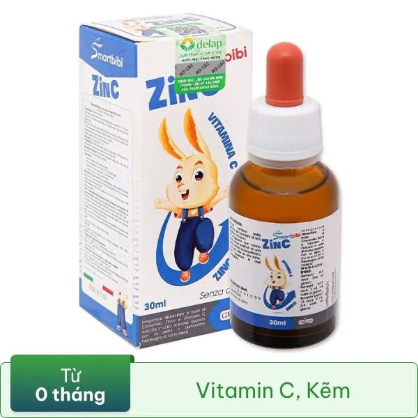 Thực phẩm bảo vệ sức khỏe Smartbibi Zinc chai 30ml