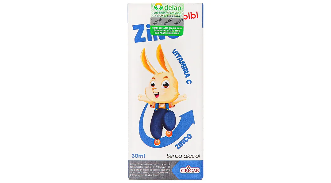 Thực phẩm bảo vệ sức khỏe Smartbibi Zinc chai 30ml 3