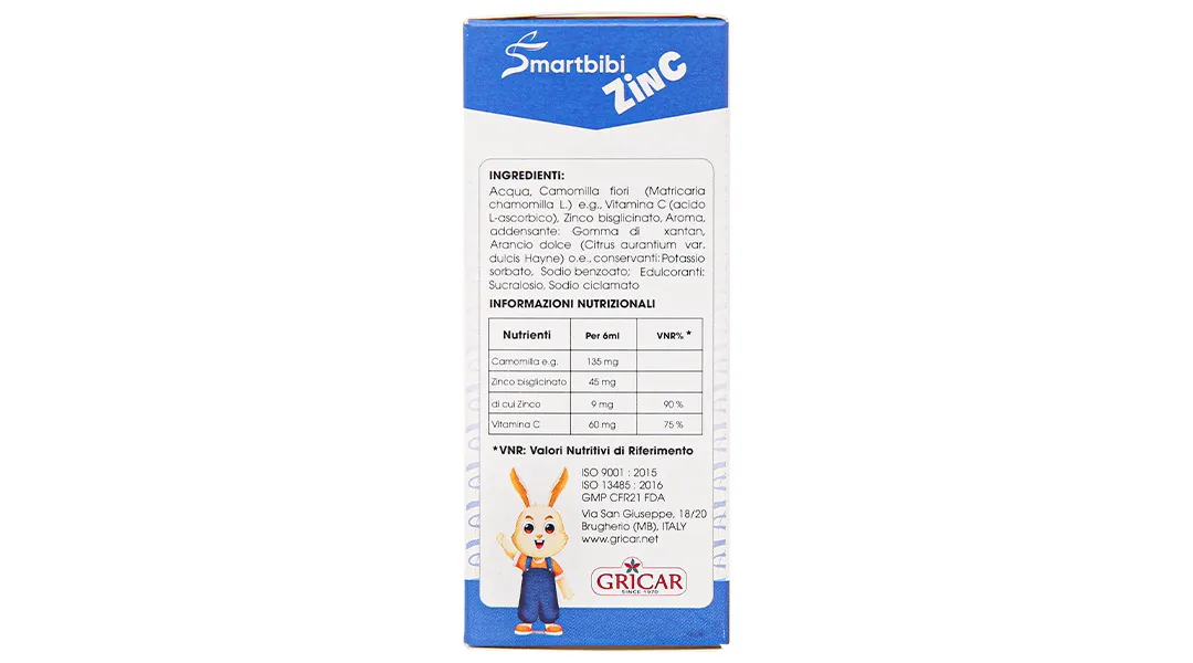 Thực phẩm bảo vệ sức khỏe Smartbibi Zinc chai 30ml 4