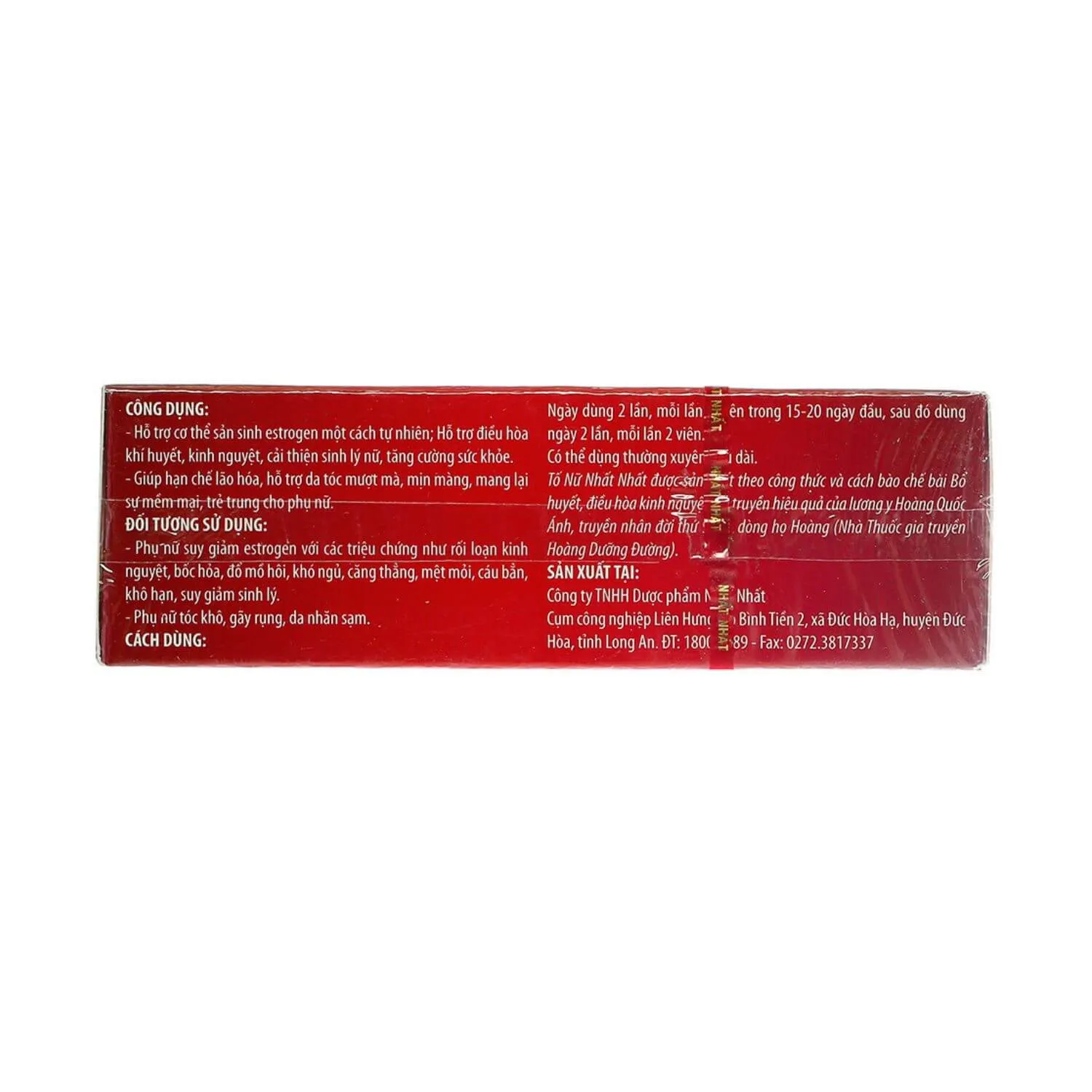 Thực phẩm bảo vệ sức khỏe Tố Nữ Nhất Nhất (10 viên) 3
