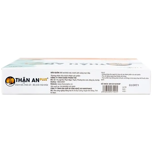 Thực phẩm bảo vệ sức khỏe Thận An Plus (2 vỉ x 10 viên) 4