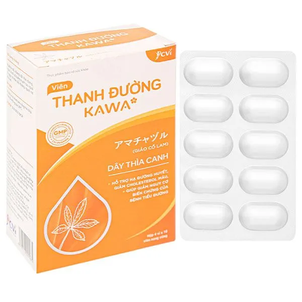 Thực phẩm bảo vệ sức khỏe Thanh Đường Kawa hộp 40 viên
